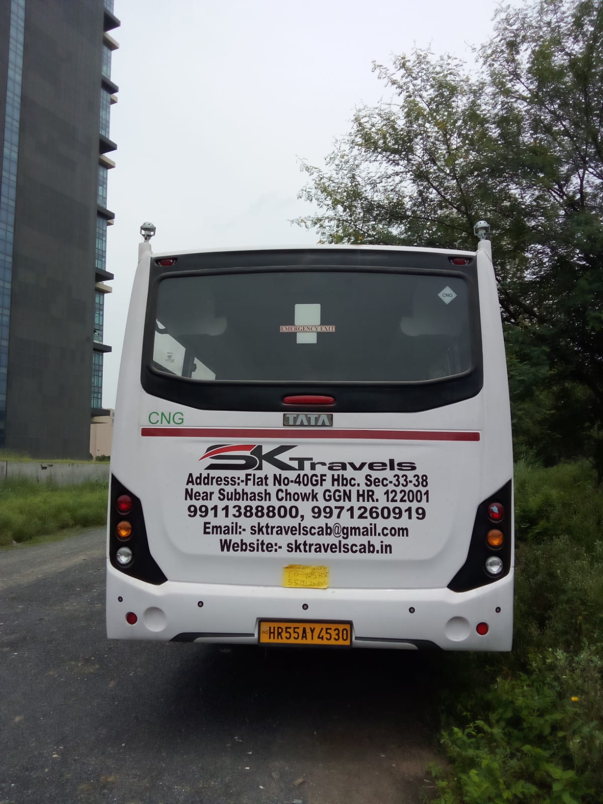 SK Travels Bus Interior